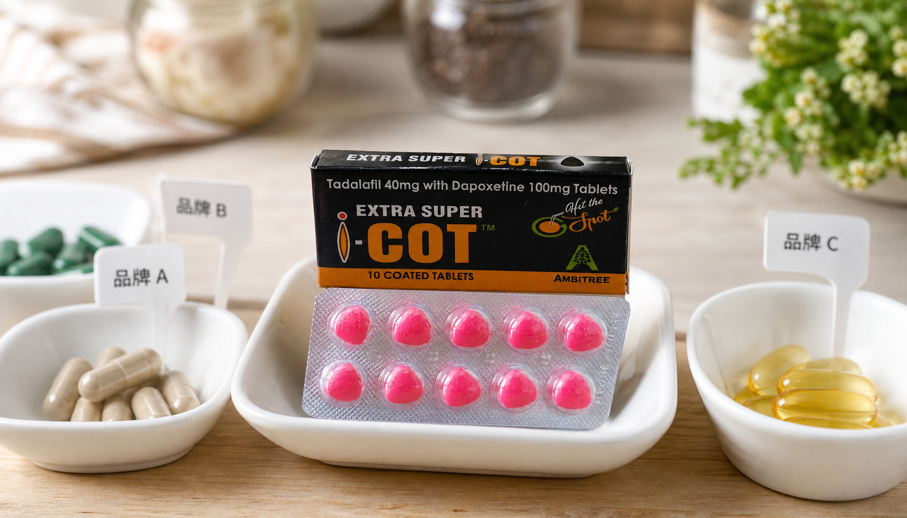 A cross-review of hardness and endurance enhancement drugs: Extra Super I-Cot Red Devil Weekend Pill compared with mainstream products